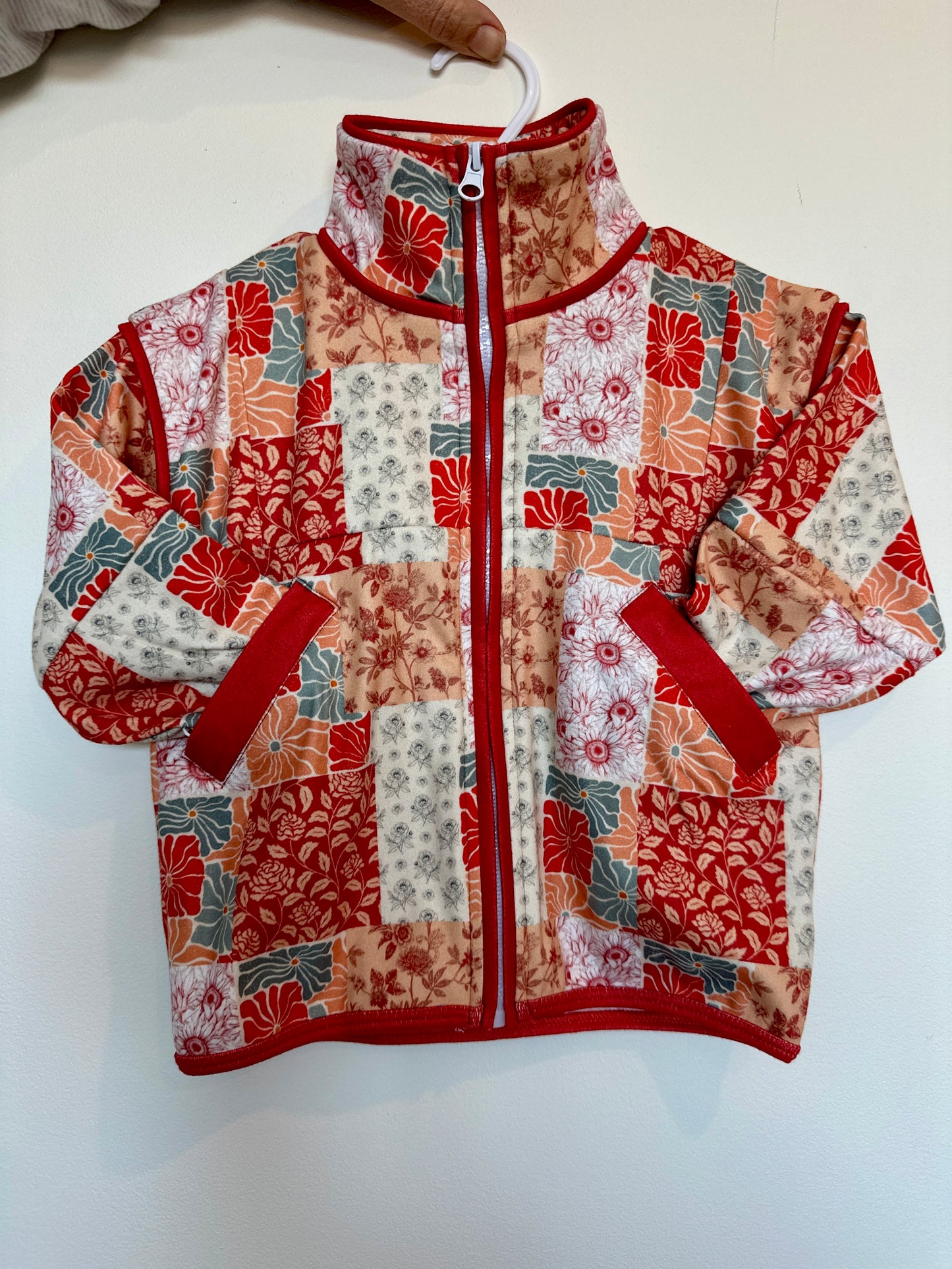 Flower Quilt Patterned Jacket (Infant/Child/Toddler)