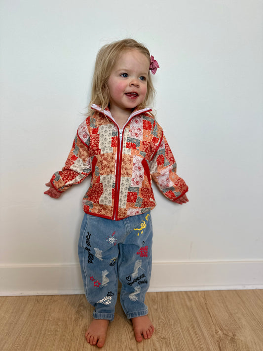 Flower Quilt Patterned Jacket (Infant/Child/Toddler)